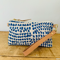 Wristlet Ellie Bag | Royal Double Dot