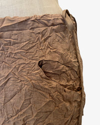 Moth Asymmetrical Long Skirt | Latte