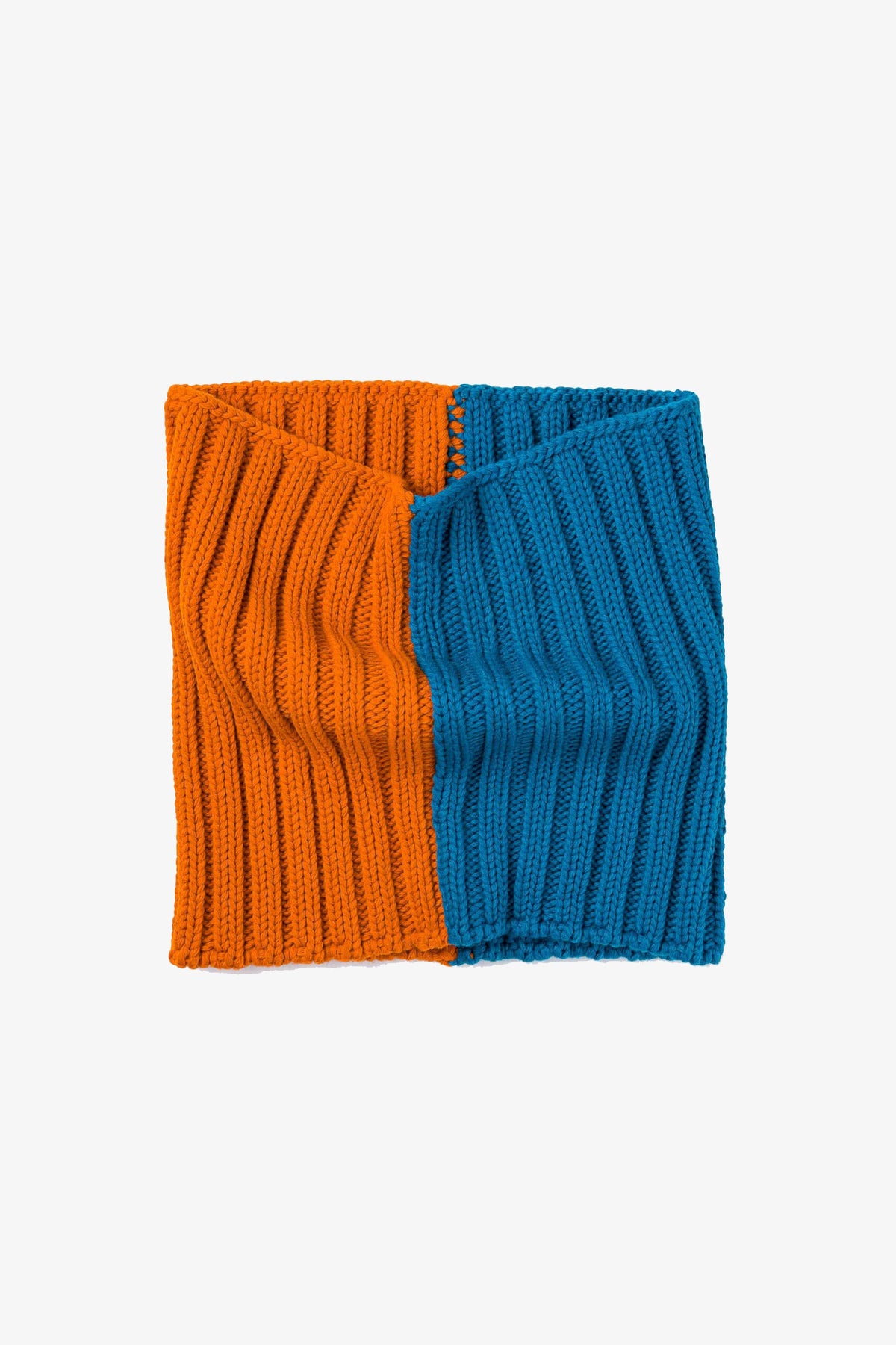 SALE Chunky Colorblock Knit Snood | Teal
