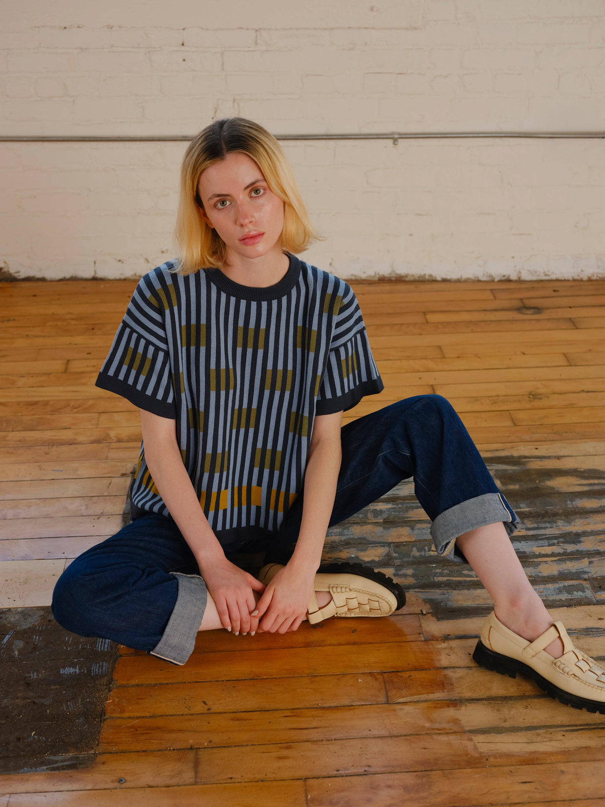 Bauhaus S/S Sweater Tee | Lazurite