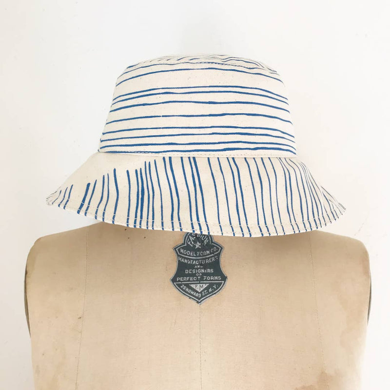 Bucket Hat | Royal Skinny Stripe