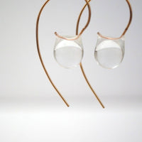 Droplet Stem Earrings | Clear