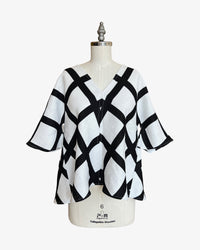 Linen Rorschach Top | Painted Windowpane