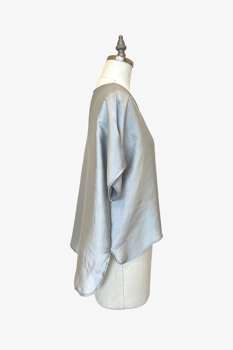 Cropped Easy Tee | Dove Grey Shimmer
