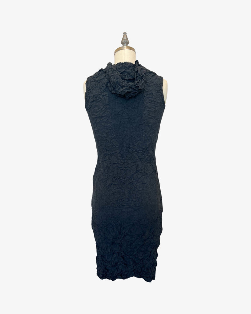 Moth Hoodie Dress | Charcoal