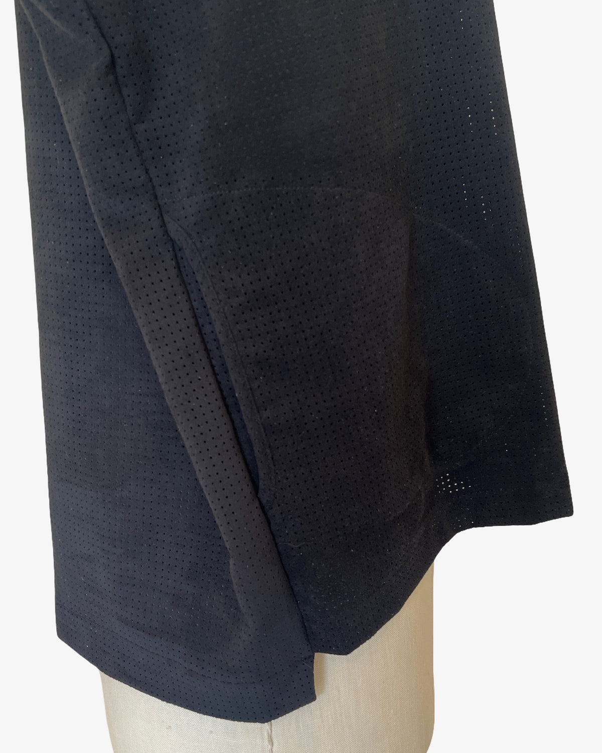 Box Top | Black Perforated Ultrasuede