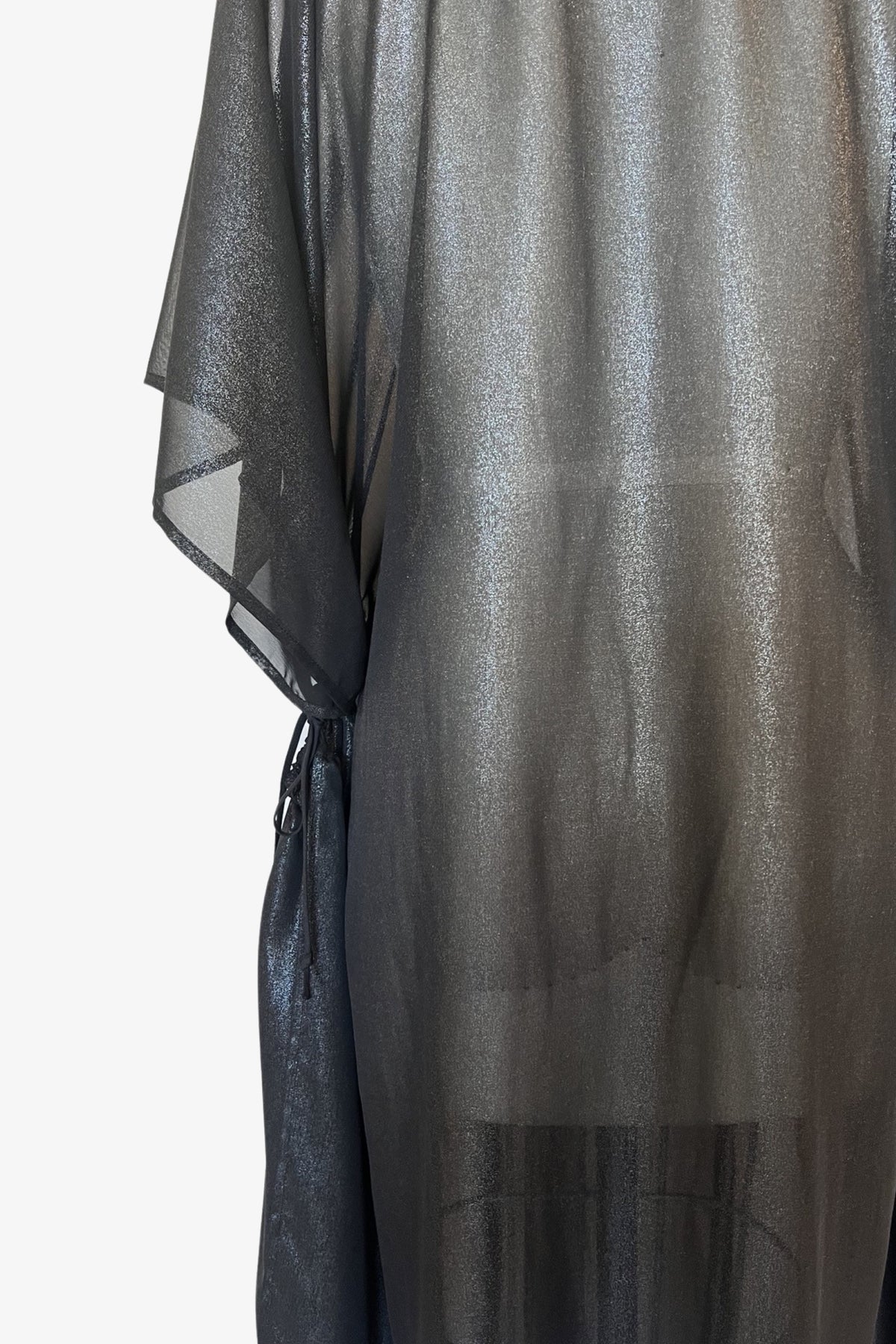 Convertible Lisbon Dress | Sheer Black Foil