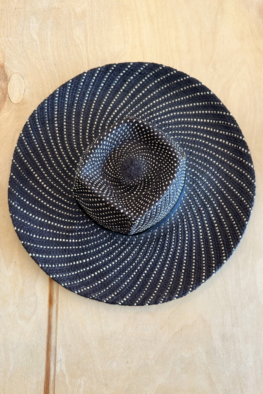 Robin Hand Sculpted Hat | Black Swirl