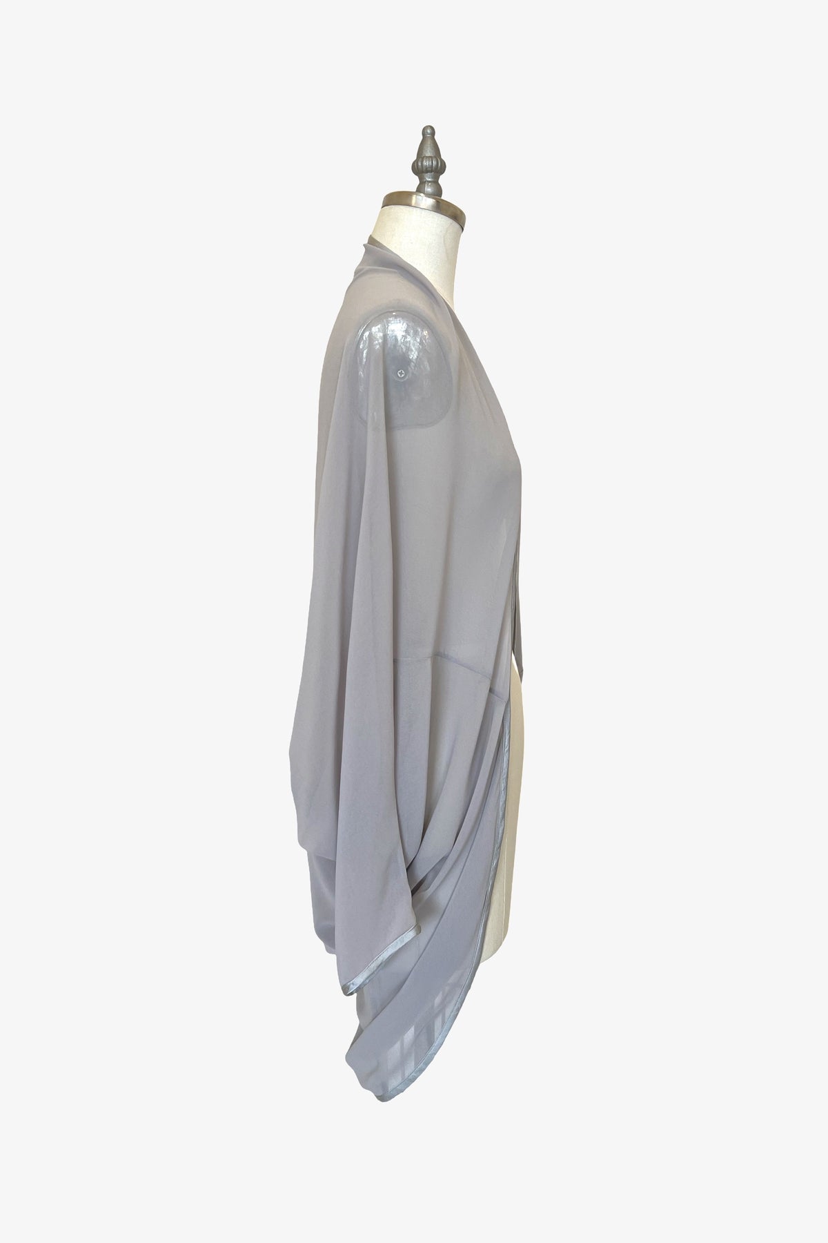 Cocoon Cardigan Wrap | Sheer Fog