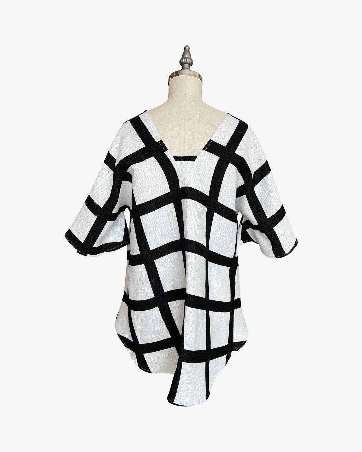 Linen Rorschach Top | Painted Windowpane