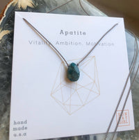 Crystals and Stones Necklace | Apatite