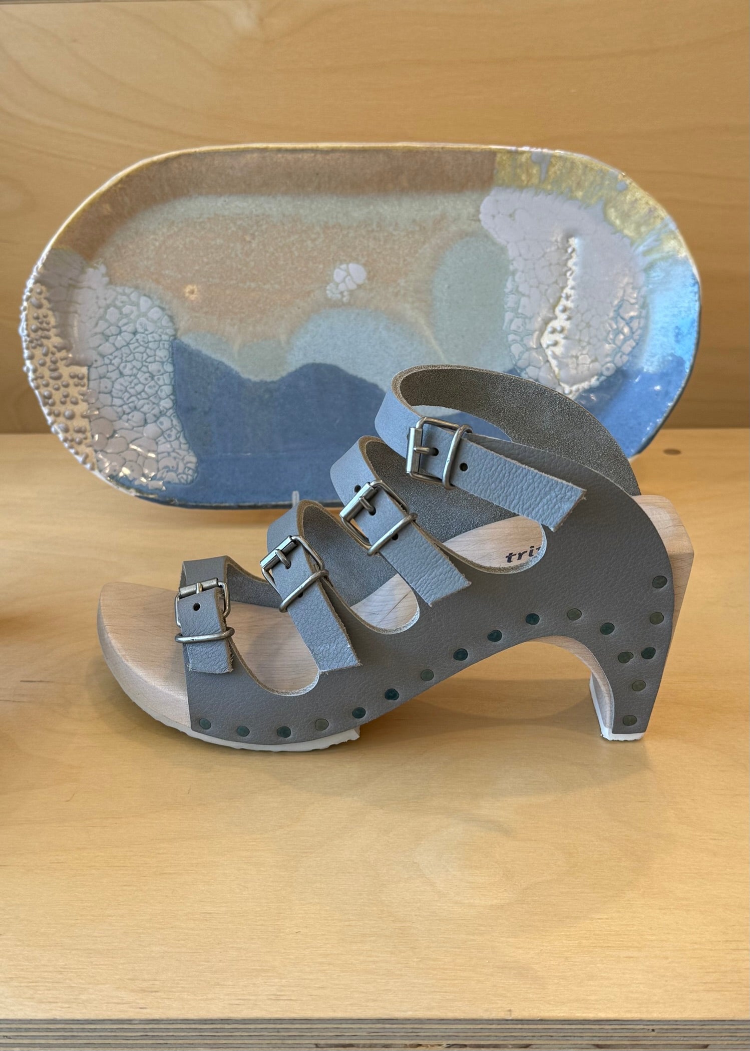 Trippen Tie-Up Sandal | Cement – Carol Young | Undesigned