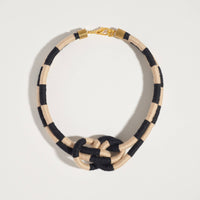 Checkered Double Dragon Necklace
