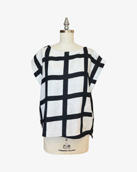 Linen Box Top | Painted Windowpane