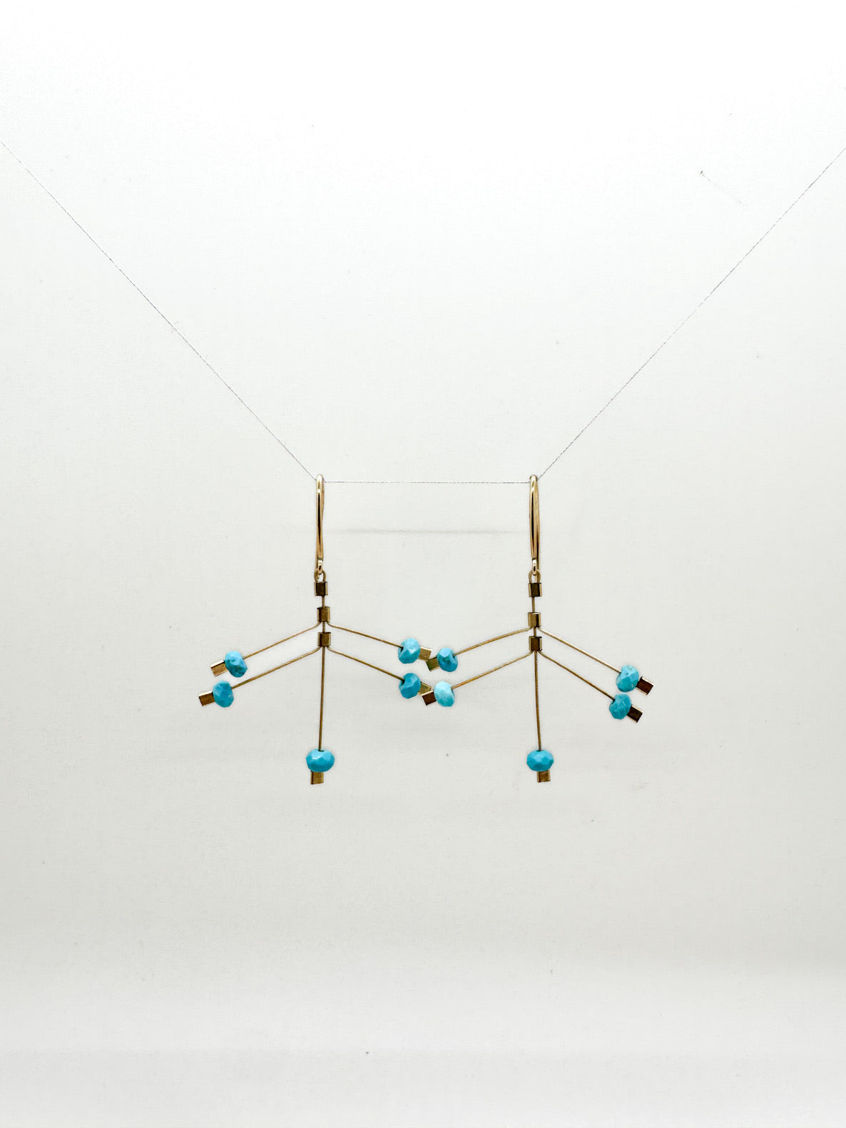 Fire Hook Earrings | Turquoise/Gold