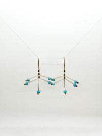 Fire Hook Earrings | Turquoise/Gold