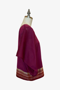 Lisbon Top | Orchid Merlot Saree