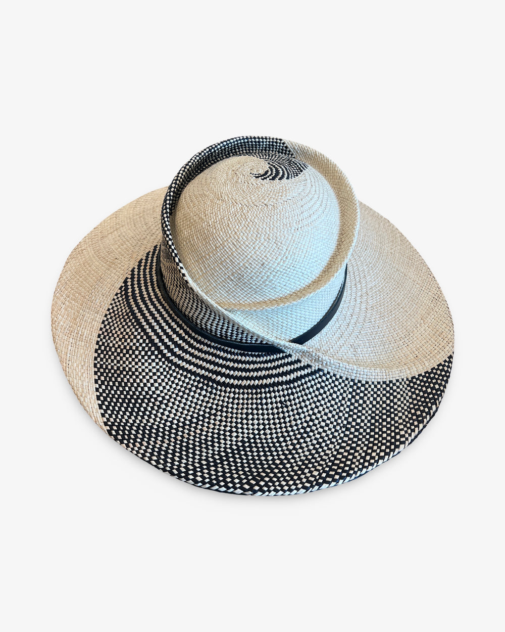 Audrey Sculpted Swirl Straw Hat