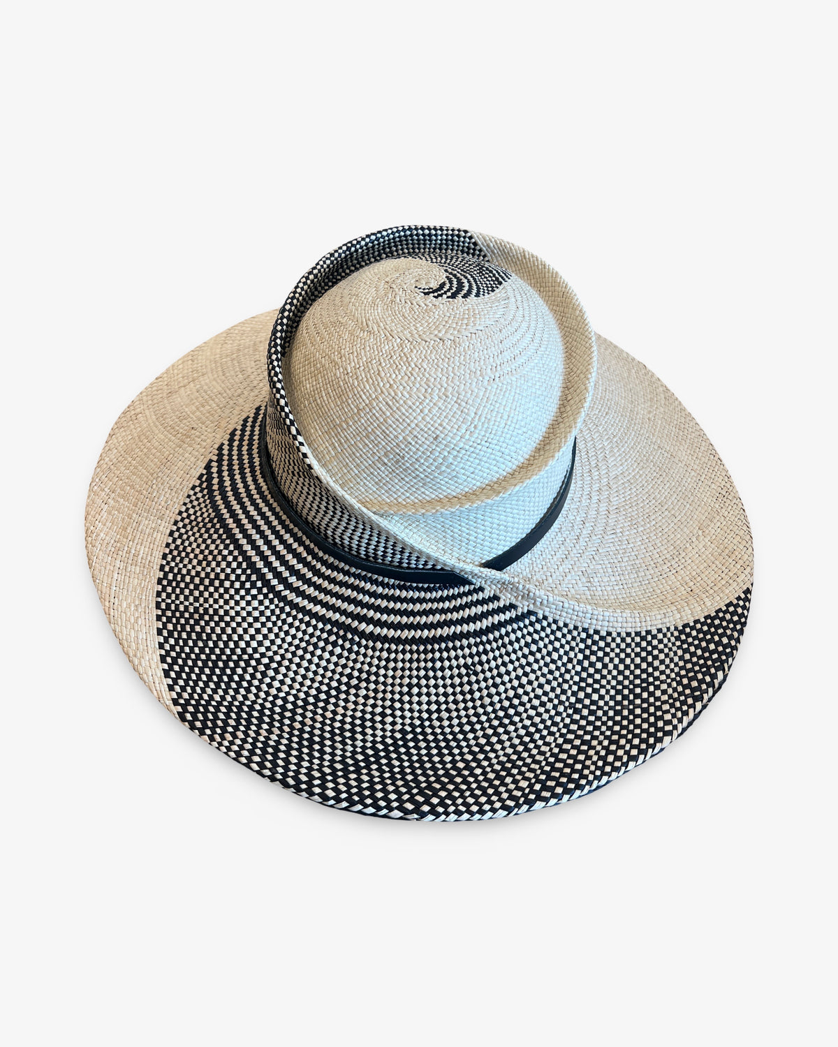 Audrey Sculpted Swirl Straw Hat