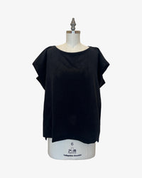 Box Top | Black Perforated Ultrasuede