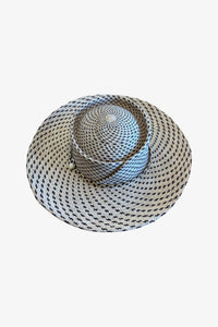 Lily Hand Sculpted Straw Hat | Natural and Black