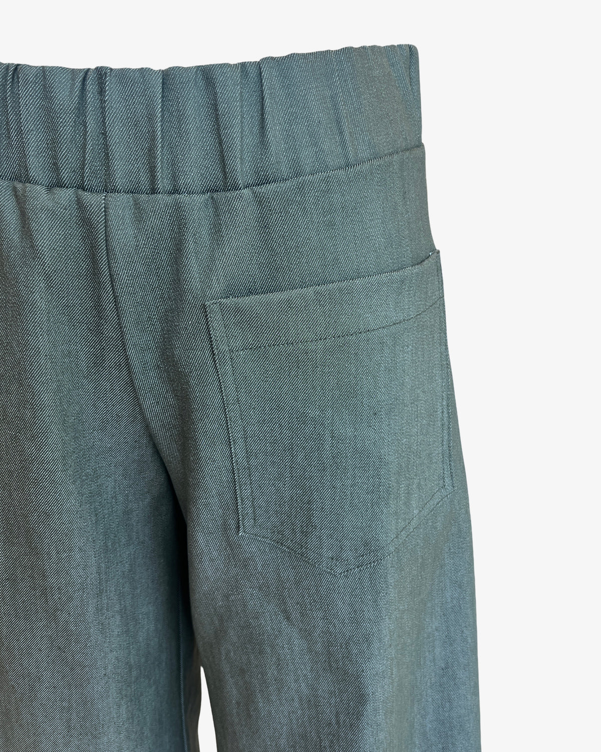 Step Stitch Crop Pants V2 | Olive Denim