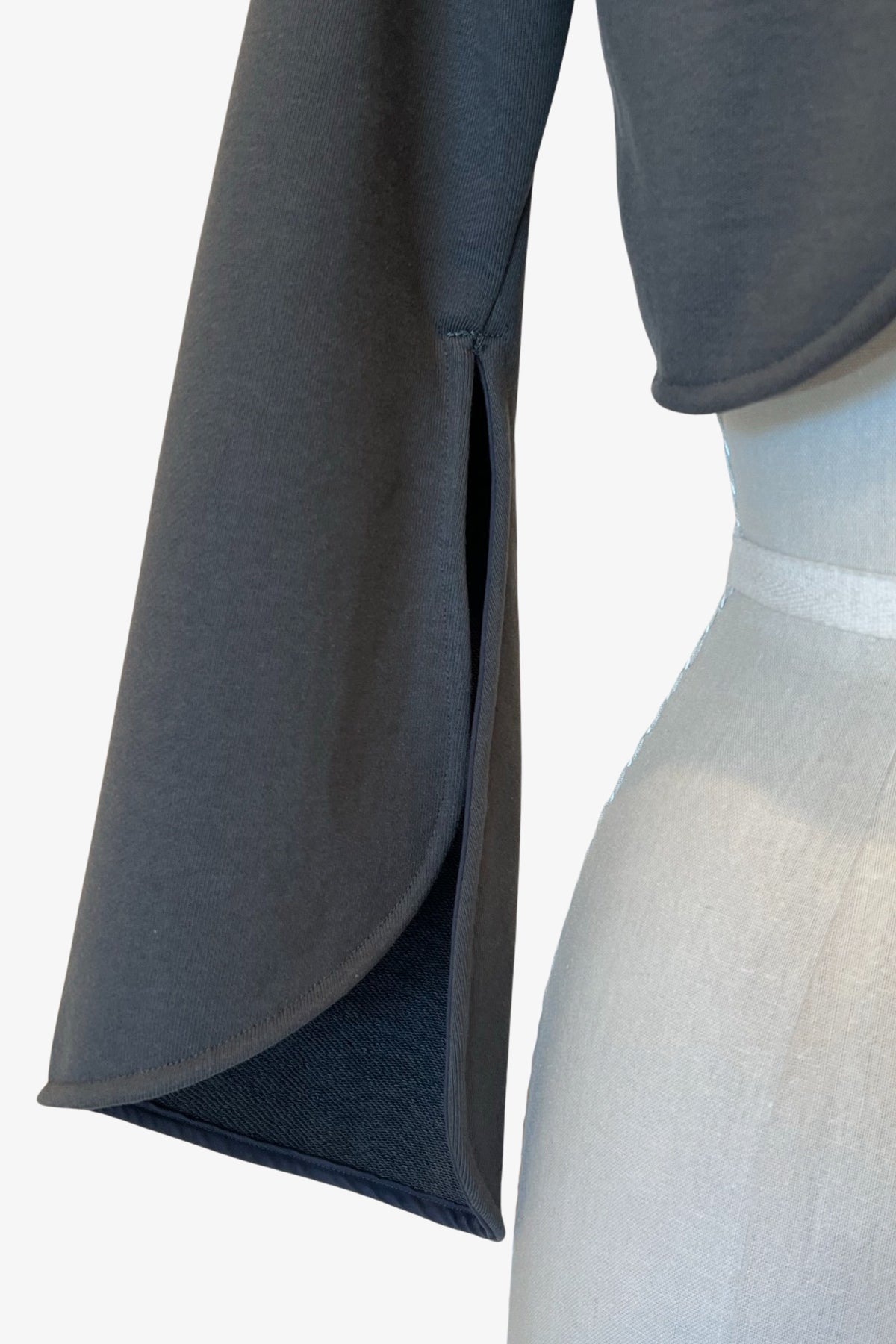 Tulip Bolero | Luxe Graphite French Terry