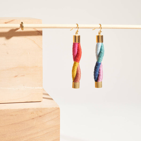 Twist Earrings | Rainbow