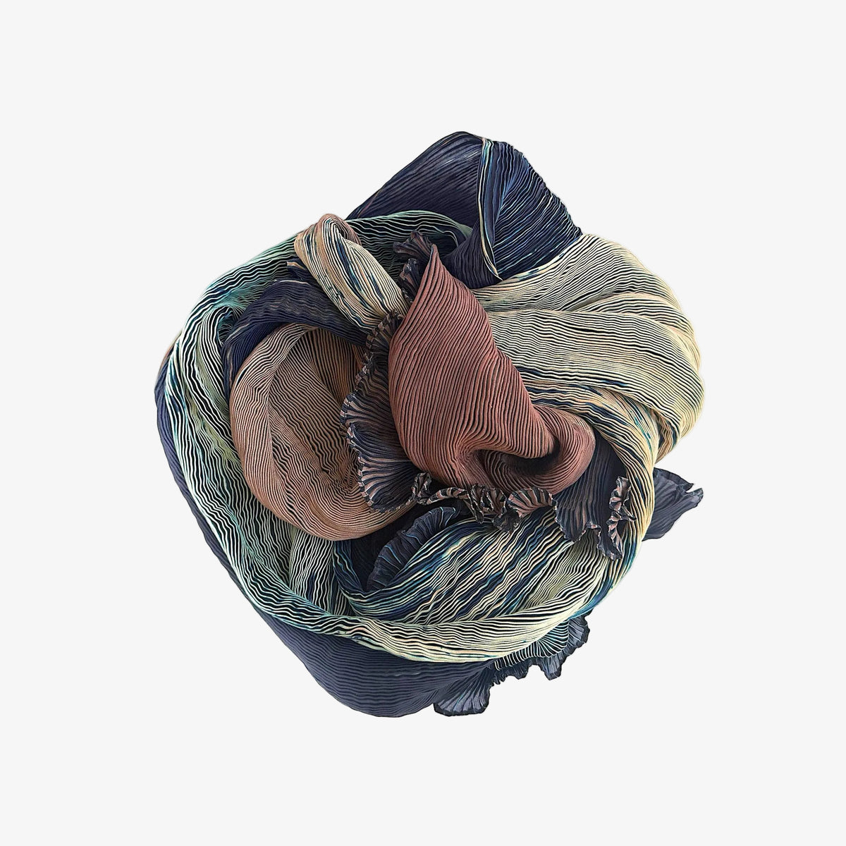 Tie Dyed Silk Scarf | Blue Jade Teal