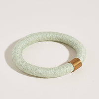 Simple Textile Bangle | Mint Wool