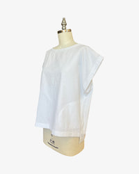 Seersucker Box Top | Optic White