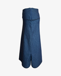 Drop Pocket Maxi Skirt | Stretch Denim