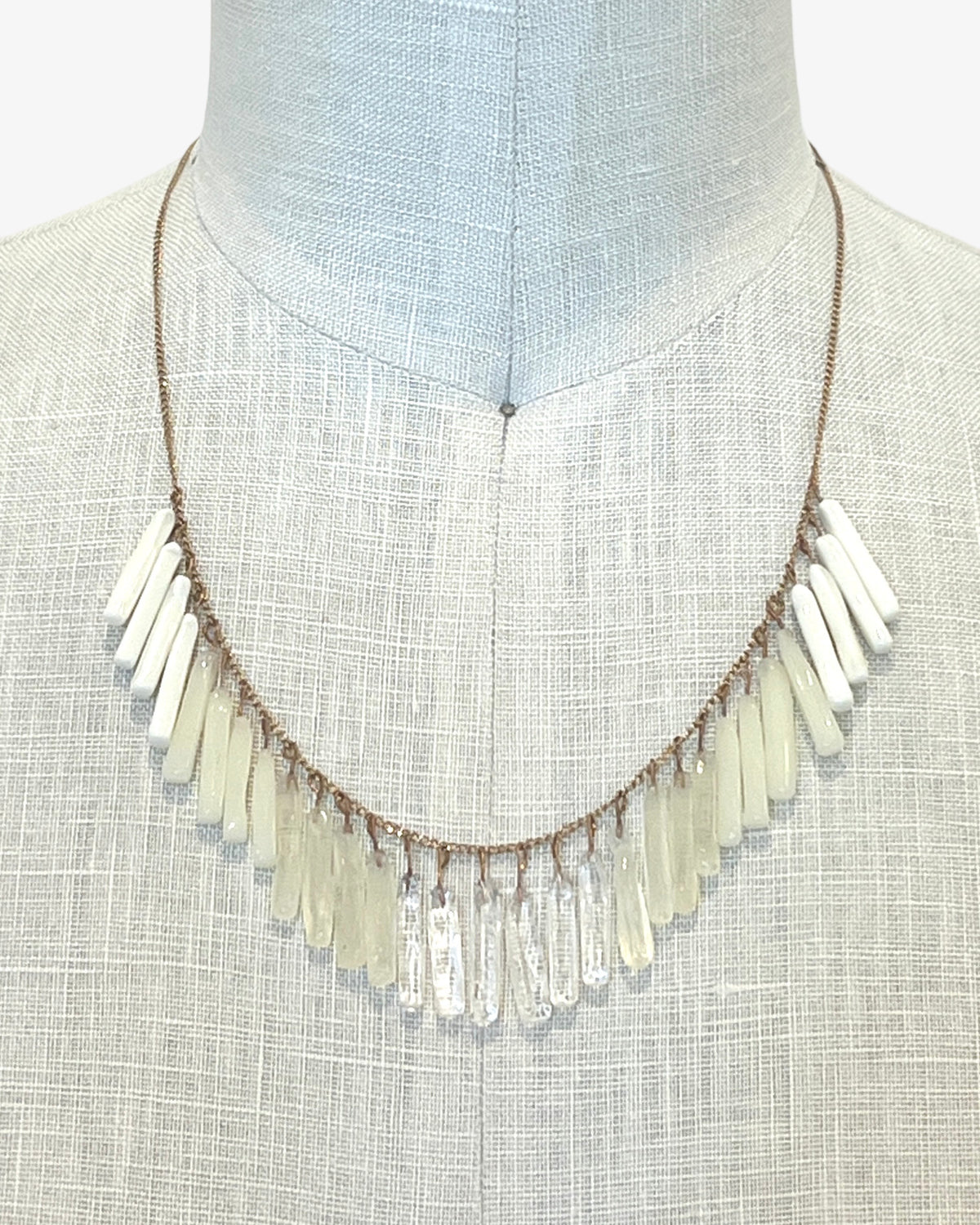 Gatsby Vamp Ombre Necklace | Ombre Ivory