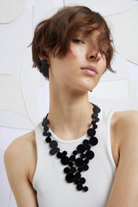 Abstraction V Necklace | Black