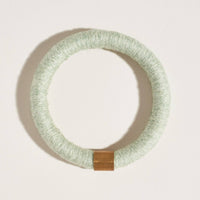 Simple Textile Bangle | Mint Wool