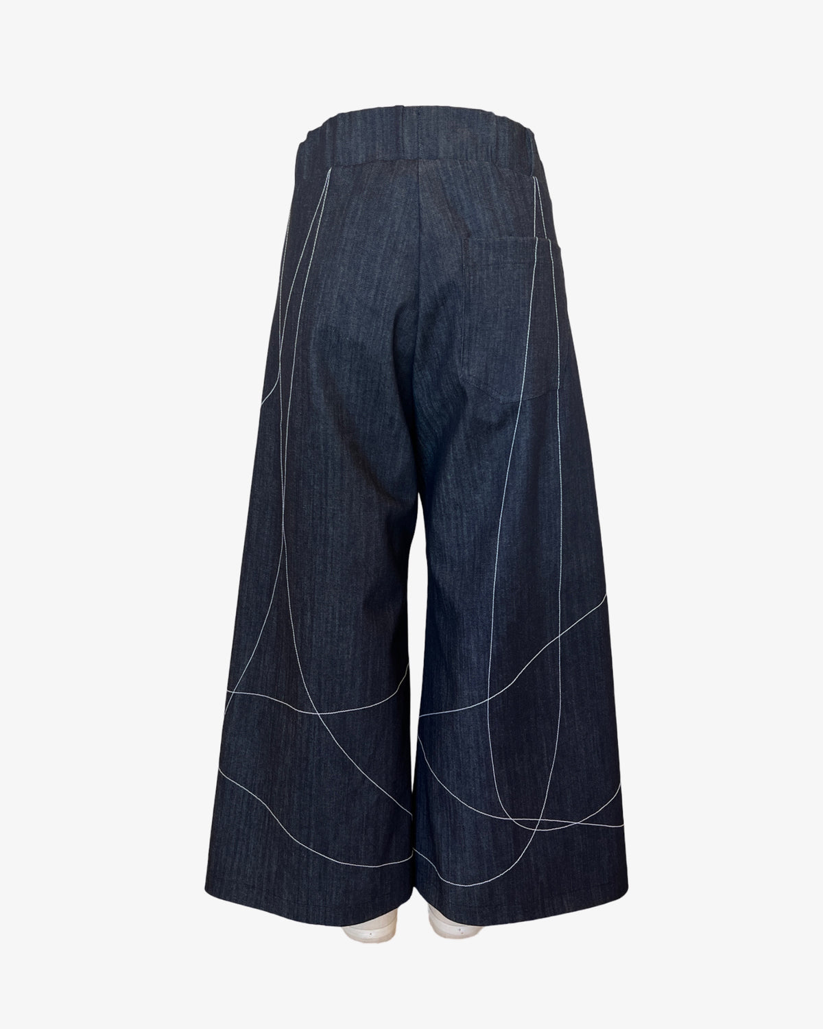 Scribble Step Stitch Pants V2 | Striated Denim