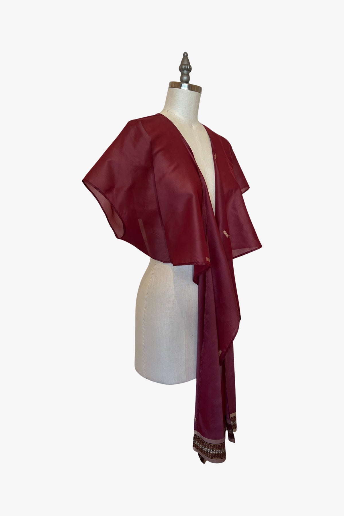 Dolman Wrap | Rose Cream Saree