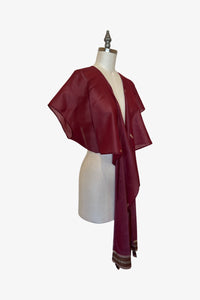 Dolman Wrap | Rose Cream Saree