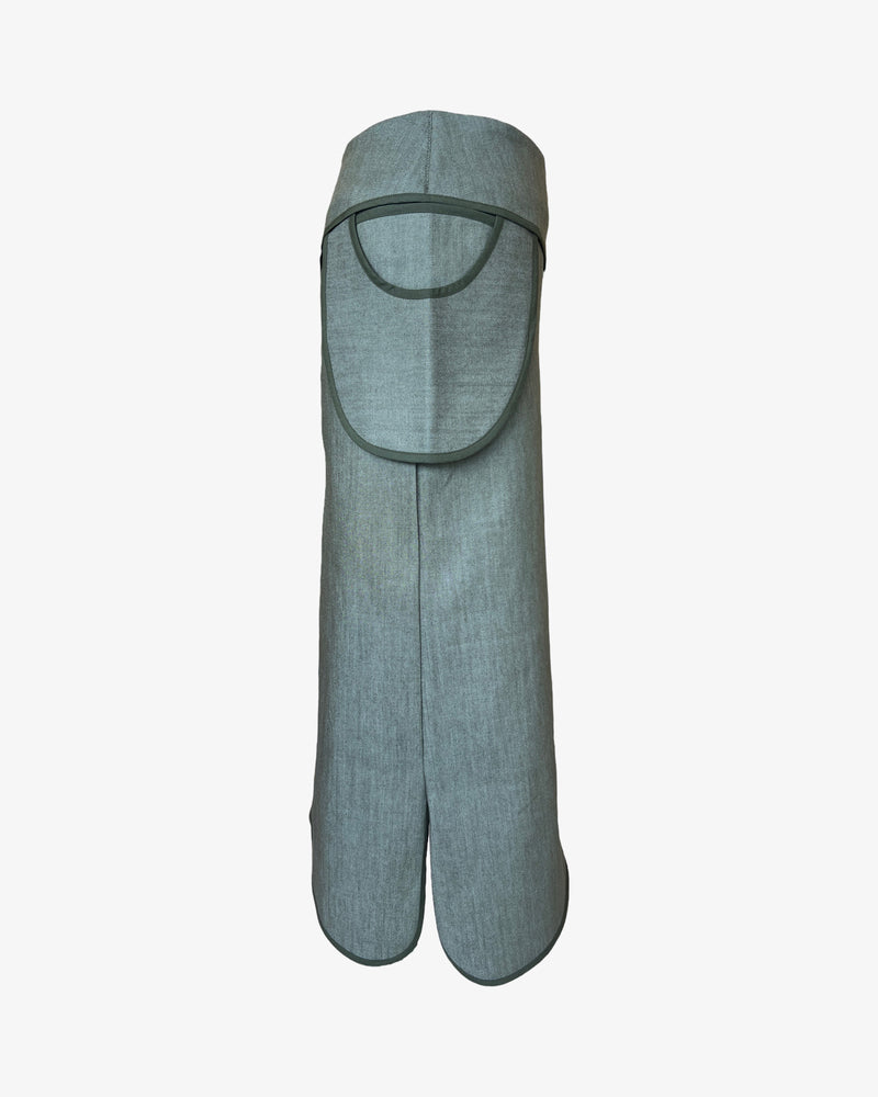 Drop Pocket Maxi Skirt | Olive Denim