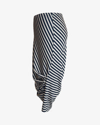 Caterpillar Long Skirt + Tube Dress | Mocha Stripe