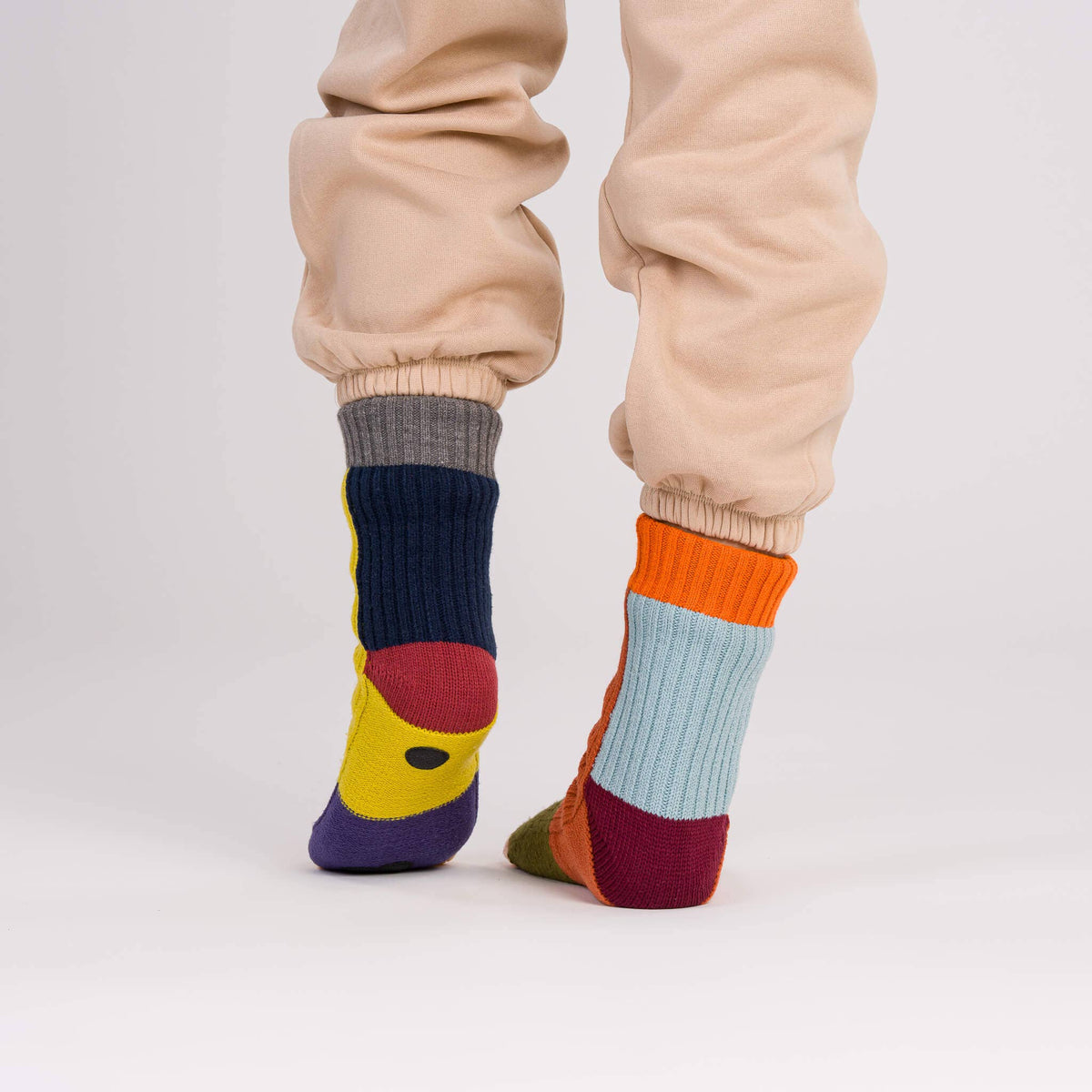 Mismatch House Socks | Desert