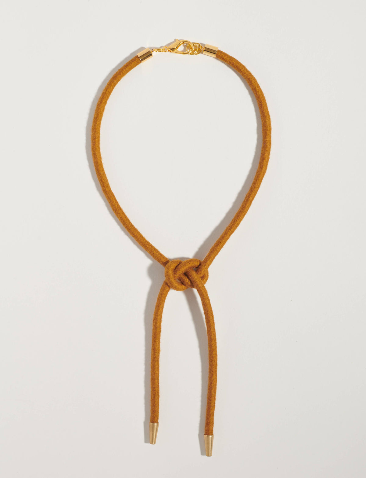 Shoelace Square Knot Bolo | Latte Cotton