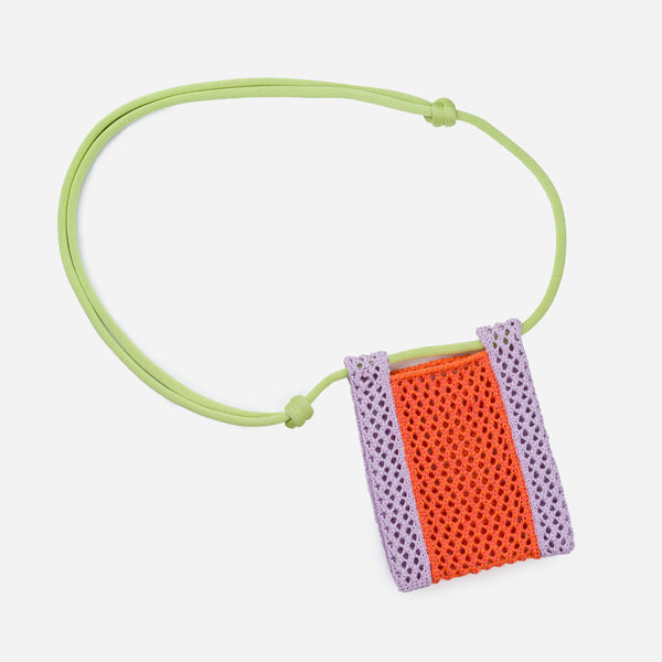 Raffia Phone Sling | Poppy Lilac