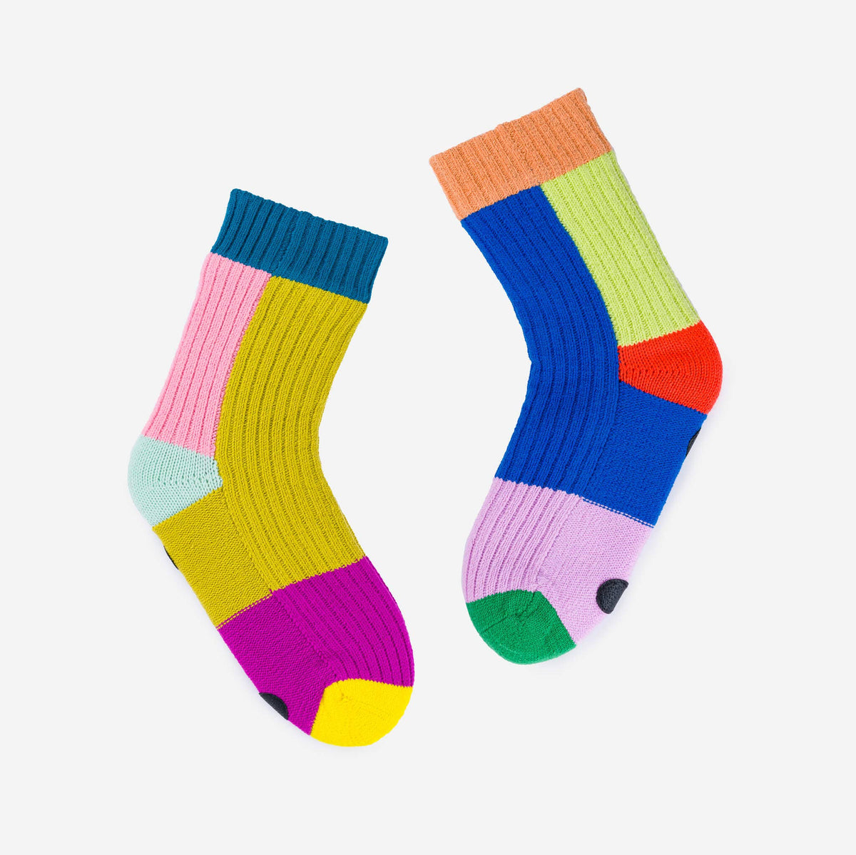 Mismatch House Socks | Rainbow
