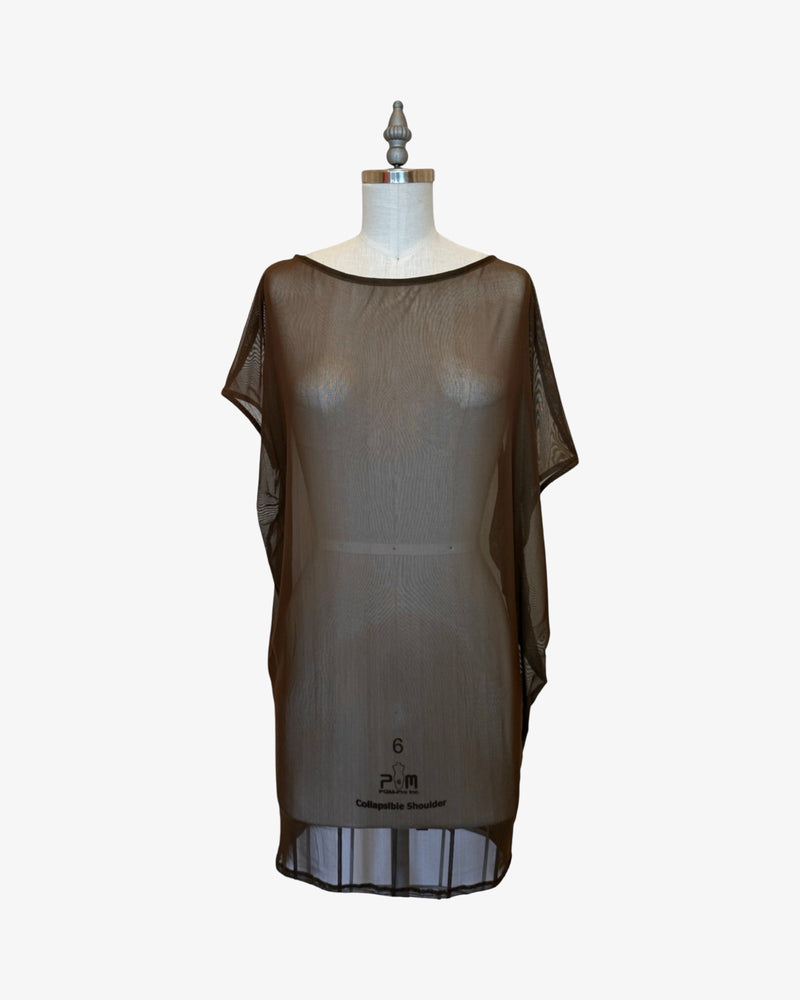 Andy Tunic comfortable flowy professional work wear olive front product shot