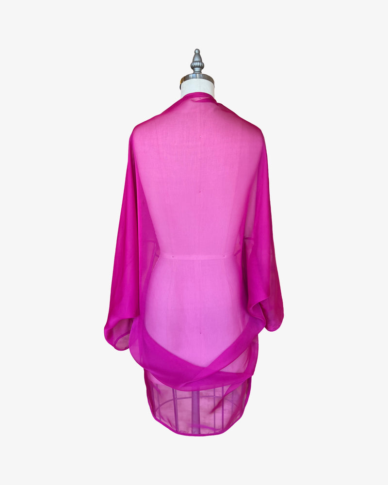 Cocoon Cardigan Wrap | Sheer Orchid