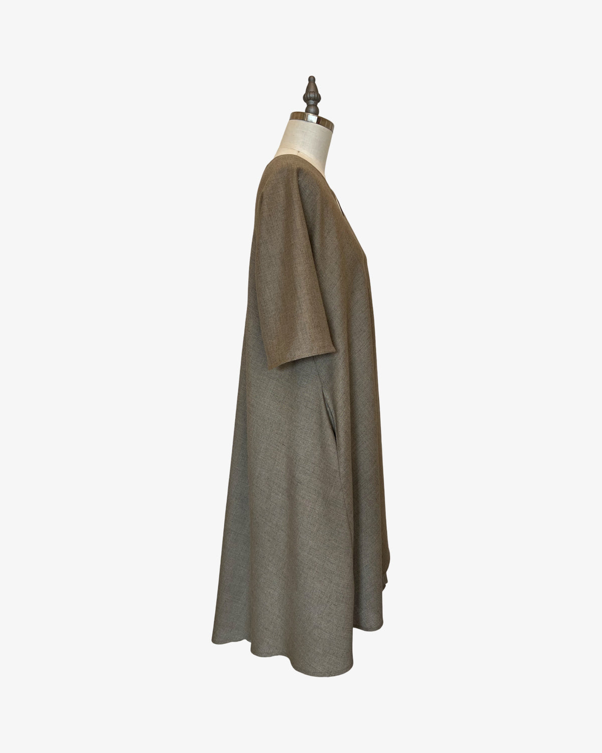 SALE Linen Rorschach Dress | Champagne