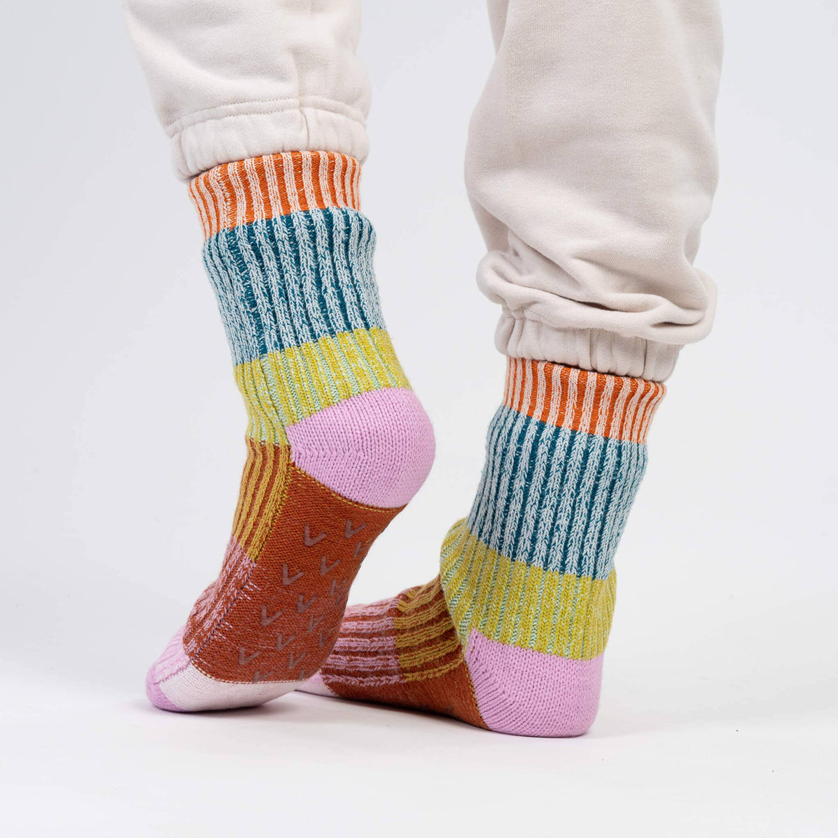 Mosaic House Socks | Rust Lilac