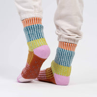 Mosaic House Socks | Rust Lilac
