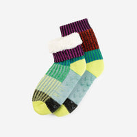 Mosaic House Socks | Lime Cobalt